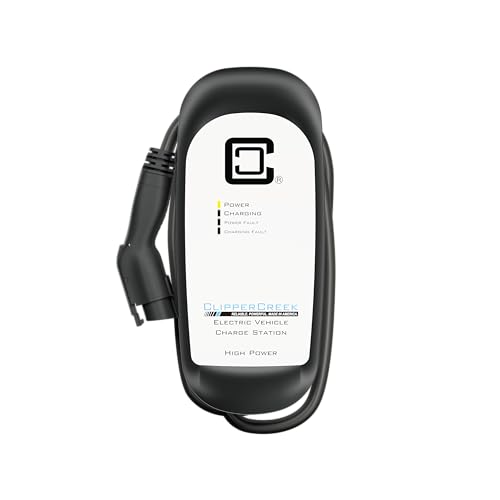 ClipperCreek EV Charger, HCS-40P, Plug-in, 32 Amp, Level 2 EVSE, Level 2, 240V, NEMA 6-50 Plug, with 25 ft Cable