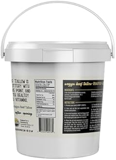 Premium Wagyu Beef Tallow | Rendered | 1.5 lb Tub | Rich & Buttery | High in Nutrients | Cornhusker Kitchen