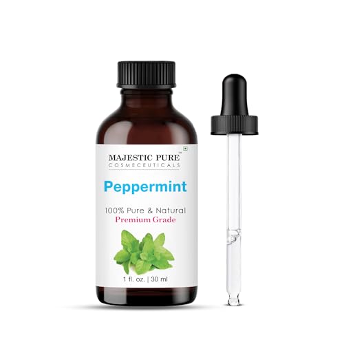 Image of Majestic Pure Peppermint Essential Oil for Diffuser - 1 Fl Oz | 100% Pure & Natural Essentials Oils for aromatherapy, massage blends and DIY home fragrance projects, Massage and room sprays