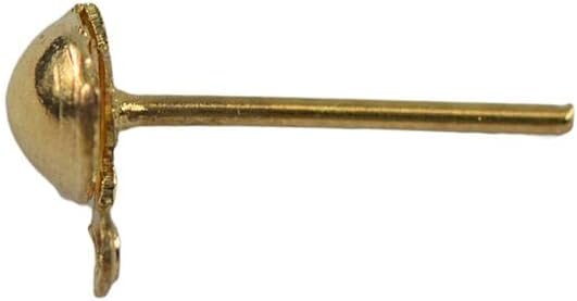 BNF 2x100x Earrings Ear Stud Pin with Loop & Ball DIY Findings Light Gold 12x6mm Crafts | Beads & Jewelry Making | Jewelry Findings | Earring Findings