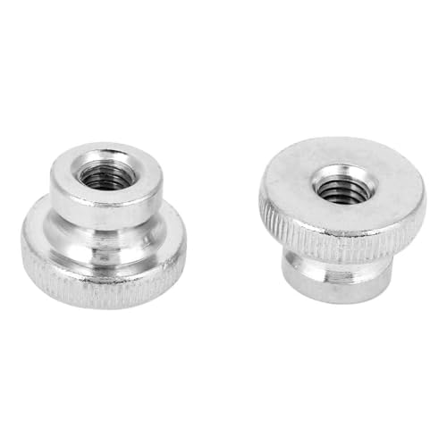 Agatige Écrou de poignée M3 M4 M5 M6 M8 M10, Outil de Serrage à la Main pour écrou moleté en Acier au Carbone pour des tâches de Fixation, Machines agricoles(M8（2pcs）)