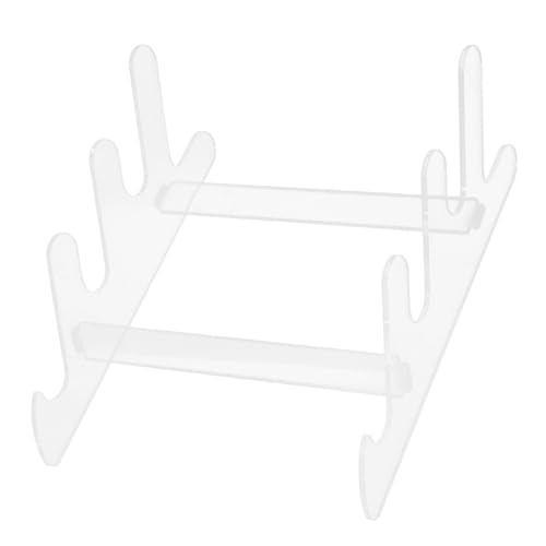 DIYEAH Acrylic Keyboard Stand Tilted Portable Rack for Pc White Display Holder for Mechanical Keyboards