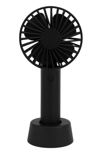Ventilador Portátil Sem Fio, Carregamento USB, 3 Velocidades, Sil...
