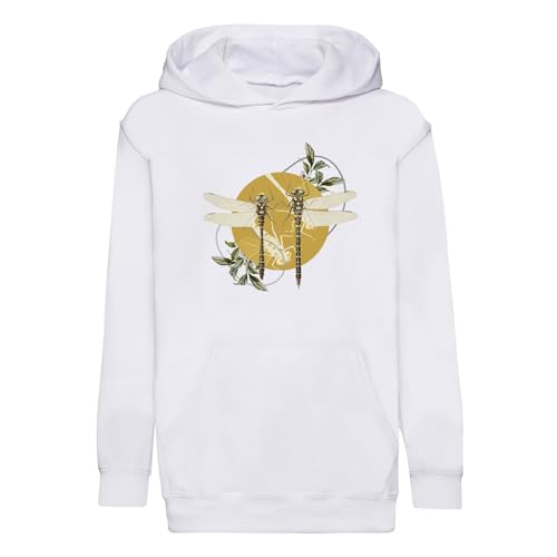 Sweat à capuche enfant libellules amoureuses en coton premium