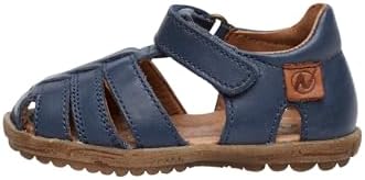 Naturino SEE-Sandalias de piel semicerradas, Azul marino 26