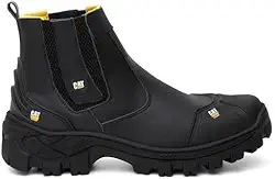 Bota Catpriime Botina de Segurança para Trabalho Couro Legitimo Bico PVC com CA