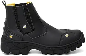 Bota Catpriime Botina de Segurança para Trabalho Couro Legitimo Bico PVC com CA