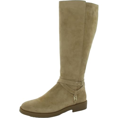 Michael Kors Women's Abigail Boot-Wide Shaft Equestrian, Camel, 8