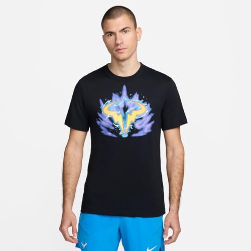 Nike Rafa Herren CT Dri-fit tee Su24 Top, Negro, Small Hombres