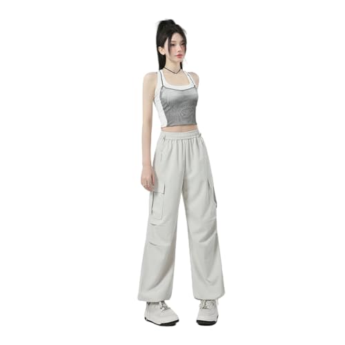 Pantalon cargo amincissant fini les ventres serrés taille haute