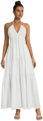 OYOANGLE Women's Summer Beach Sundress Formal Wedding Guest Dress...