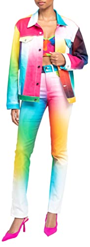 BruceGlen Printed Denim Jacket2