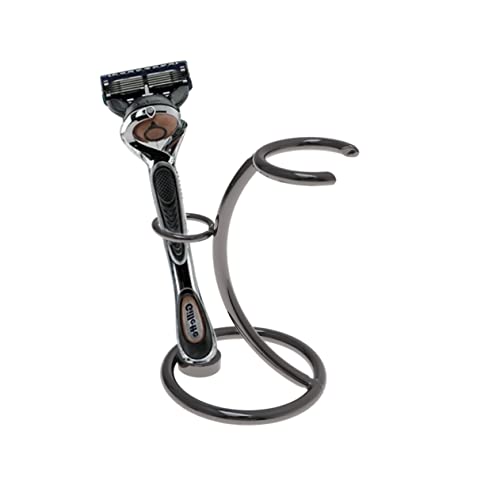 Didiseaon Razor Storage Rack Beard Comb for Black Men Shaving Brush Stand Razor Holder for Men