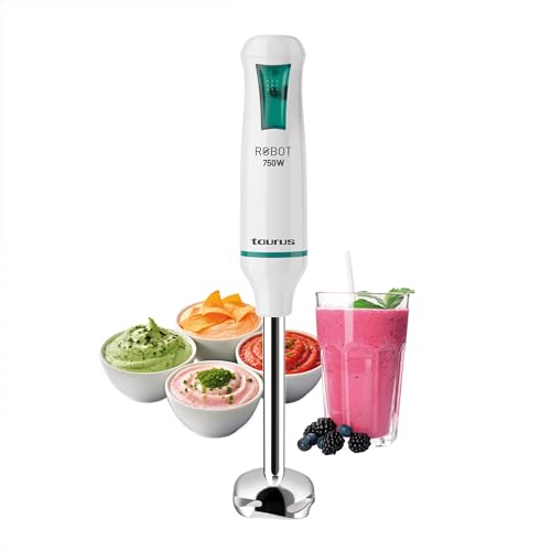 Consejos para Comprar batidoras economicas al mejor precio. 47 TAURUS ROBOT 750 INOX | Batidora de Inmersión 750 W | Caña de Acero Inoxidable Desmontable | Turbo Rotation System | Control de Pulso | Ideal para Papillas, Salsas y Batidos...
