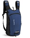 SASMO® Fahrradrucksack 10+3l (Blau) mit Thermofach & Helmnetz | MTB Rucksack | Fahrrad Rucksack -...