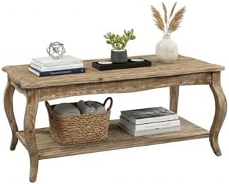 Alaterre Furniture Austerity 42-Inch Rustic Coffee Table with Ope...