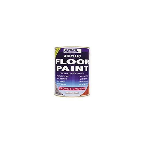 Bedec Acrylic Water Based Floor Paint Yellow 5 Litre