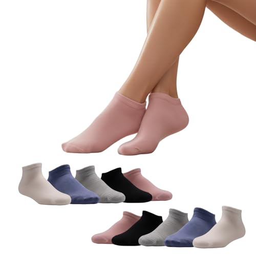Womens Ankle Socks - Soft & Stretchy Low Cut (9-11) 10 Pairs