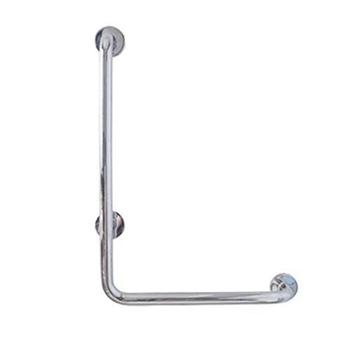 Badezimmer Haltegriffe Bad Edelstahl Handlauf, L-förmige Sicherheit Barrierefreie Armlehne Wand Handtuchhalter Toilette Anti-Rutsch-Haltegriff