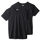 [ボディワイルド] Tシャツ 半袖 Vネック 綿100% 天竺 2枚組 BW50152