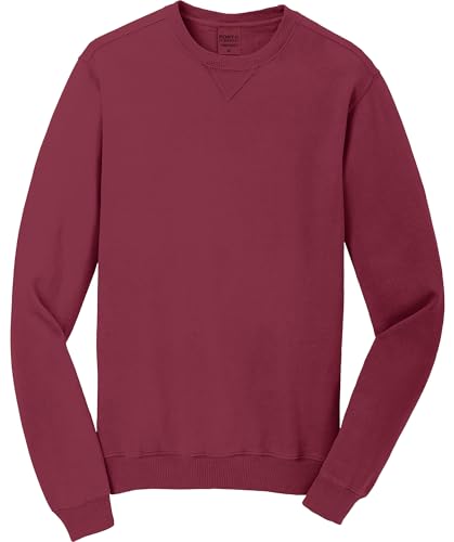 Port & Co Beach Wash Garment-Dyed Crewneck Sweatshirt-PC0984
