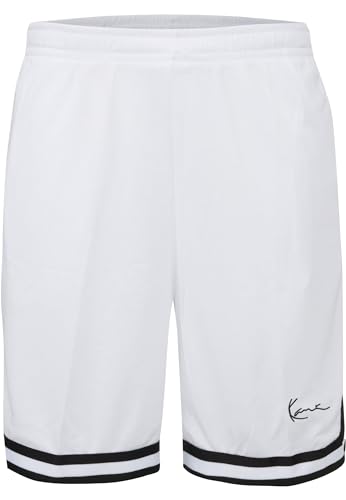 Karl Kani Herren Signature Mesh Shorts White/Black, L