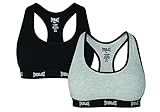 Everlast Womens Casual Sports Bra, COM B: Grey, Black, Medium US