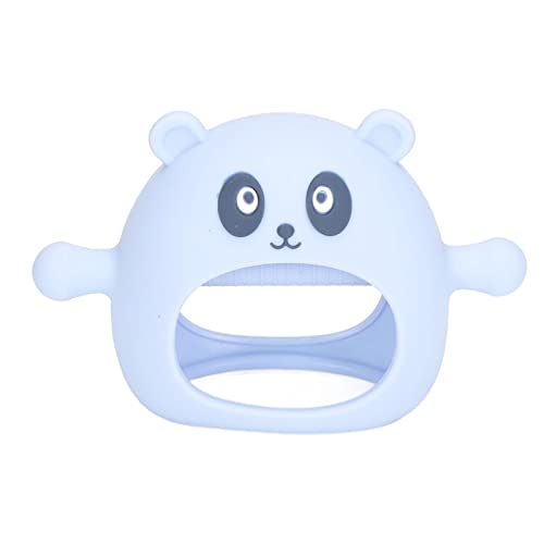 Jiawu Mordedor de Bebé, Juguete de Silicona para la Denticiónico del Bebé Con Forma de Oso de Más de 3 Meses, Juguetes Anticaídas para la Denticiónica del (BLUE)