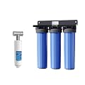 Waterdrop 3-Stage Whole House Water Filter System with AP431 AP430SS Whole House Scale Inhibitor Filter, Heater Softener System