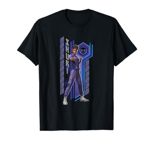 T-shirt Black Panther Shuri Wakanda Forever vêtement Marvel imprimé col rond