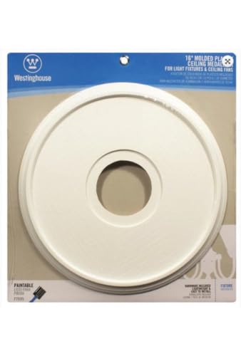 Westinghouse 77035 7703500 Lighting Ceiling Medallions, Molded Plastic, 16 Inch