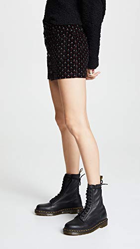 Free People Women's Joanie Printed Cord Skirt, Black Combo, 294