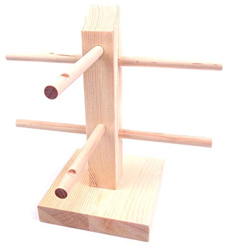 Yofan 2 Layers Wooden Sunglasses Eyeglasses Display Holder Organizer Stand - Thumbnail 2