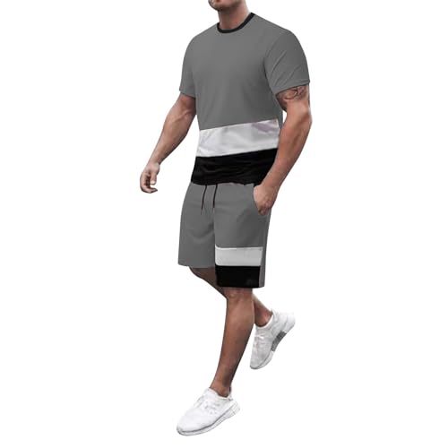 Survêtement homme 2 pièces en coton chaud molletonné pour automne hiver