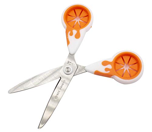Tesoura Escolar Lâmina Inox Divertida 13 Cm C/ 2 Cores, Bee Unique, DS-SO0050