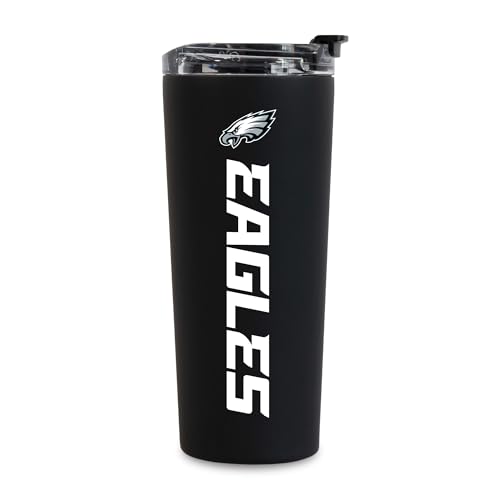 Image of Rico Industries NFL Football 24oz Stainless Steel Tumbler with Lid and Dual Functioning Lid