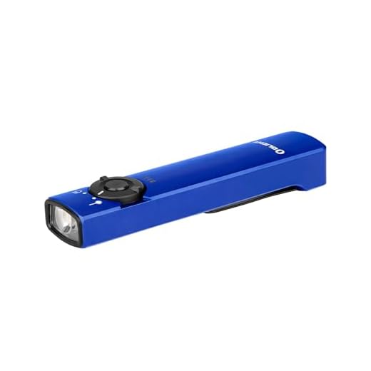 OLIGHT Arkfeld EDC Taschenlampe, 1000 Lumen, wiederaufladbare LED-Taschenlampe mit grünem Strahl und weißem Licht, Arbeit (blau, CW: 5700~6700K)