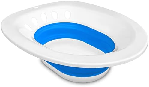 Sitz Bath for Hemorrhoids, Sitz Bath for Postpartum Care - Suitable for Pregnant Women and Perineal Care, Yoni Steam Seat - Collapsible Storage, Wide Seat