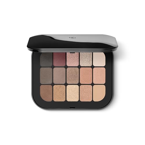 KIKO Milano Master Eyeshadow Palette 01, Paleta Con 15 Sombras De Ojos Con Acabado Mate Y Metalizado