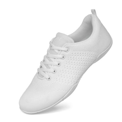 Asyusyu Weiß Cheerleader Schuhe Mesh Tanzsneaker Damen for Cheerleading Line...