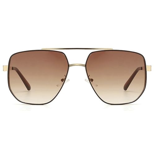 COTIA Classic Square Sunglasses for Men Women Double Beam Sunglasses Casual Driving Pilot Eyewear W37