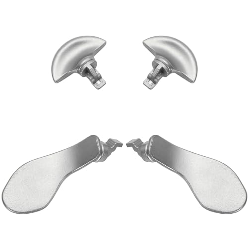 Image of 4PCS Metallic Back Paddles for PS5 Edge Controller, Interchangeable Metal Stainless Steel Back Buttons Replacement for PS5 Edge Controller - Controller NOT Included