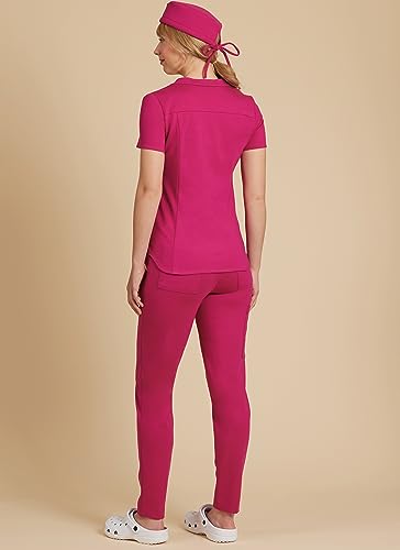 McCall\'s M8421H5 Misses\' Knit Scrub Tops, Cap, Pants, and Jogger Sewing Pattern Kit, Design Code M8421, Sizes 6-8-10-12-14 - Thumbnail 4