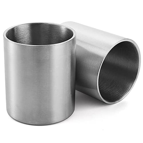 ZEAYEA 4pcs Stainless Steel Whiskey Glass, 10 oz Double Walled Insulated Tumb...