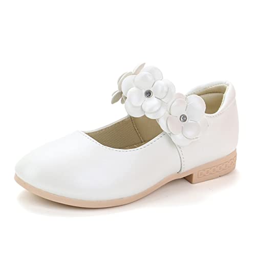 GALPADA 1 Pair Children Sole Shoes Dress Pump Shoes Children Shoes Kids Shoes High Heels for Kids Sandals for Kids Girls Kids Shoes Spring and Autumn Student Shoes Bridesmaid White