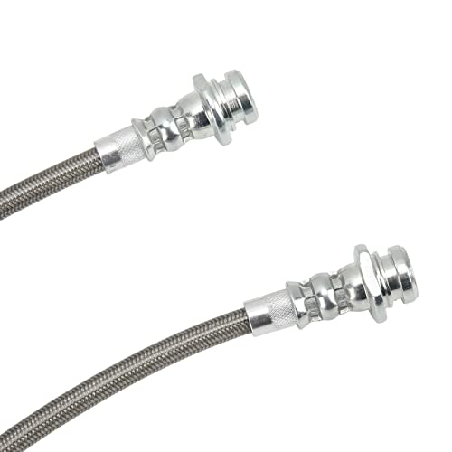 Conjunto de mangueira de freio para mangueira, resistente à abrasão, 2 peças, linha de freio hidrául