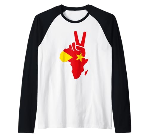 Afrique Drapeau du Tigré, signe de paix, fierté de l'Éthiopie, Tigré Manche Raglan