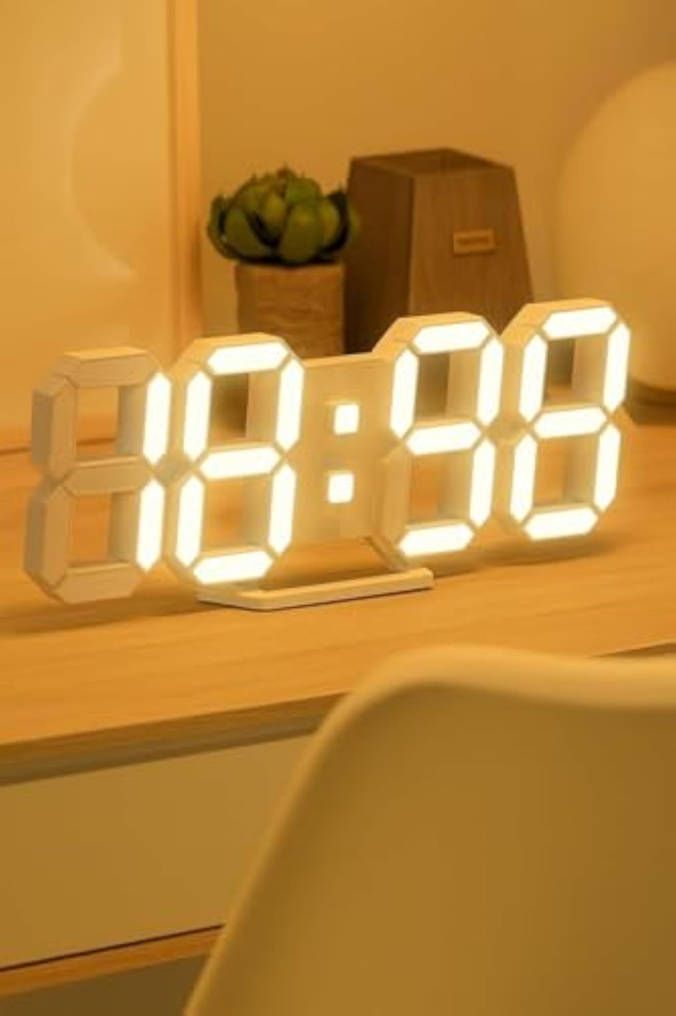 Acrylic Digital LED Display Number Clock Table Wall Clock