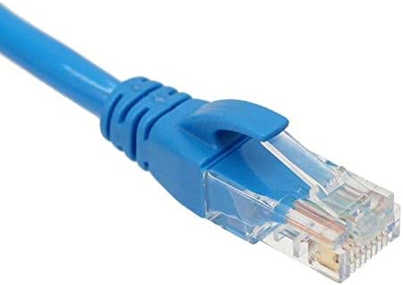 Alfais 4217 Cat6 Ethernet Patch Adsl Modem Internet Cable, 15 m, Blue