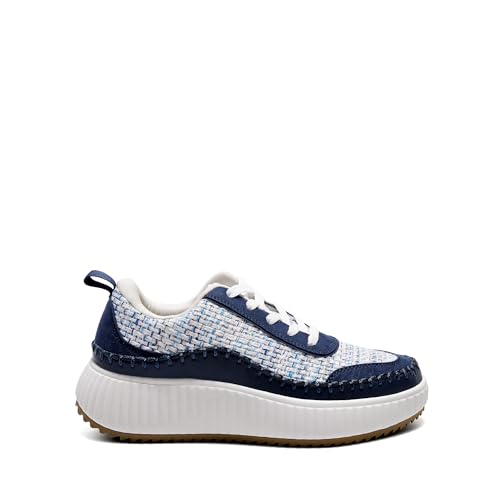 Image of DREAM PAIRS Women Chunky City Tweed Comfortable Casual Platform Fashion Sneaker